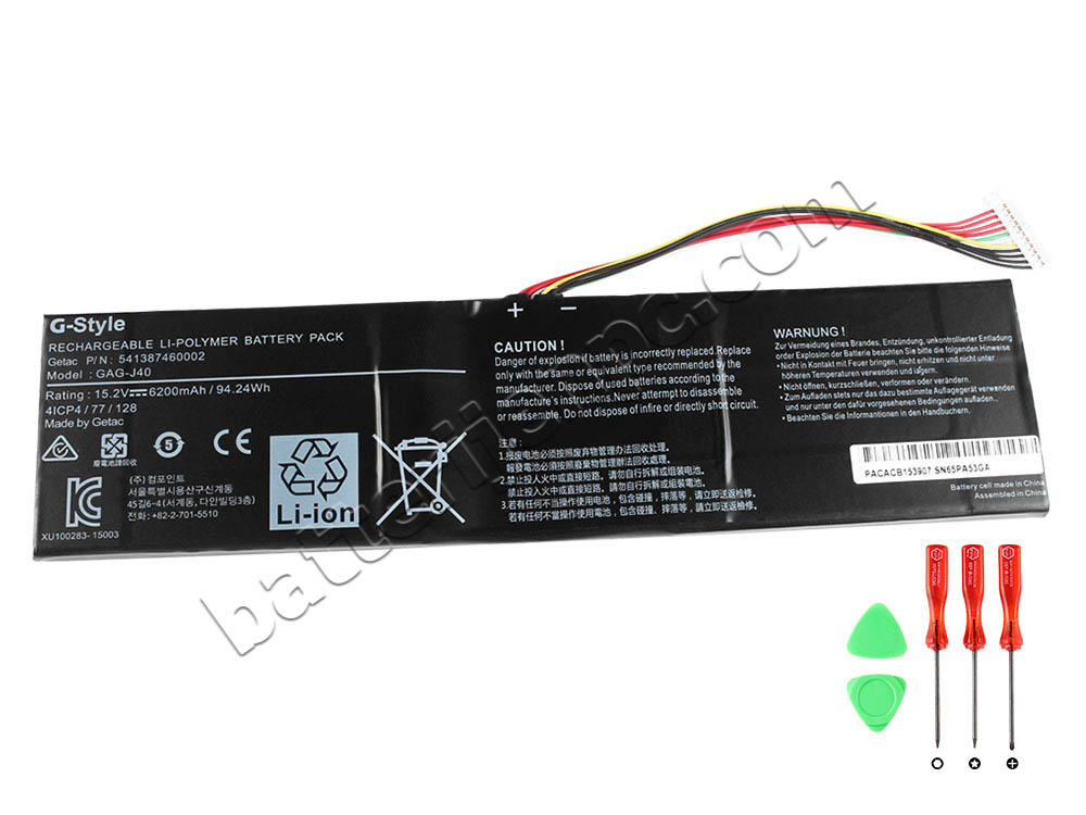 Gateway Aero 14 K7 Accu 6200mAh 94.24Wh