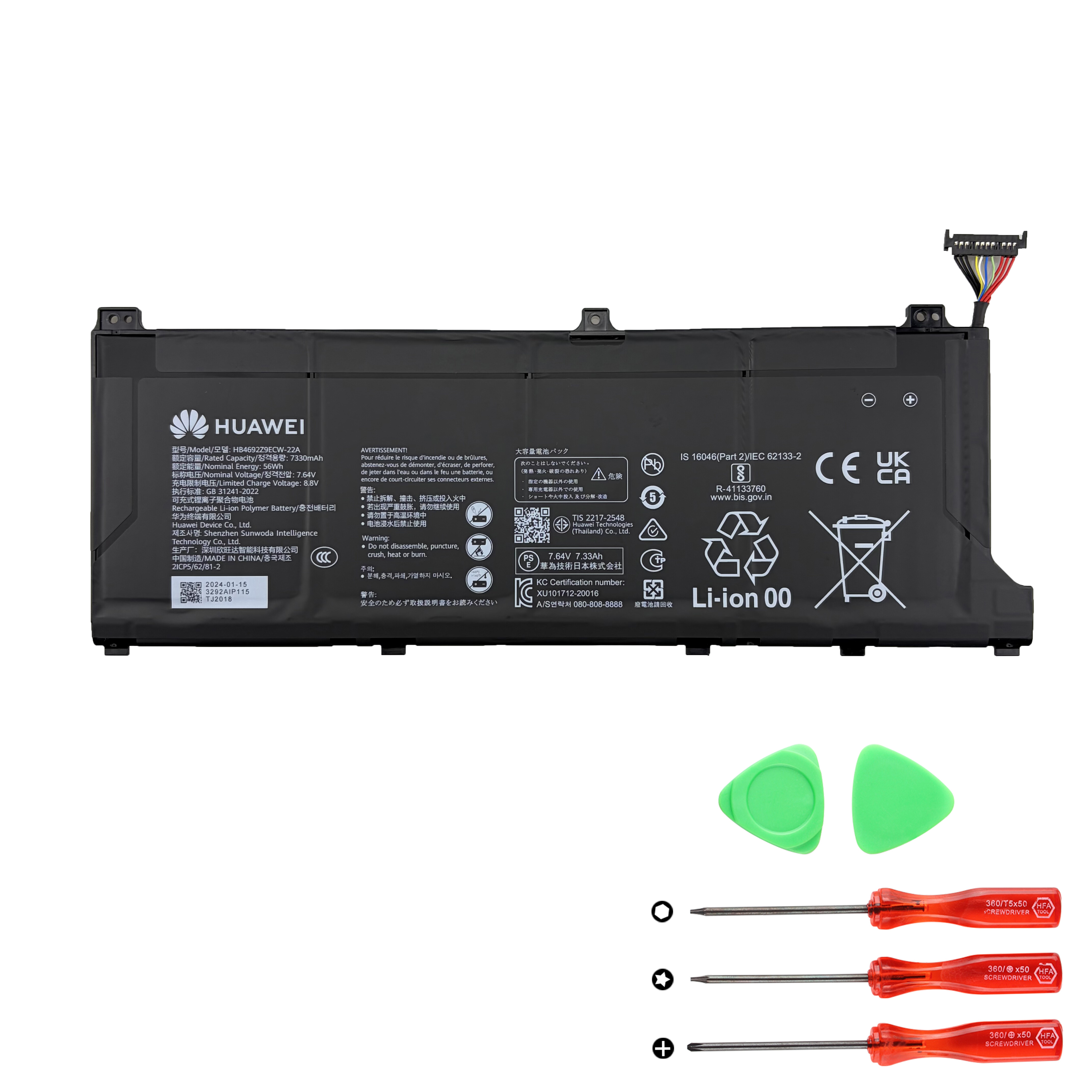 Huawei BOD-WXX9 BOF-16 Accu Batterij Origineel 7330mAh 56Wh