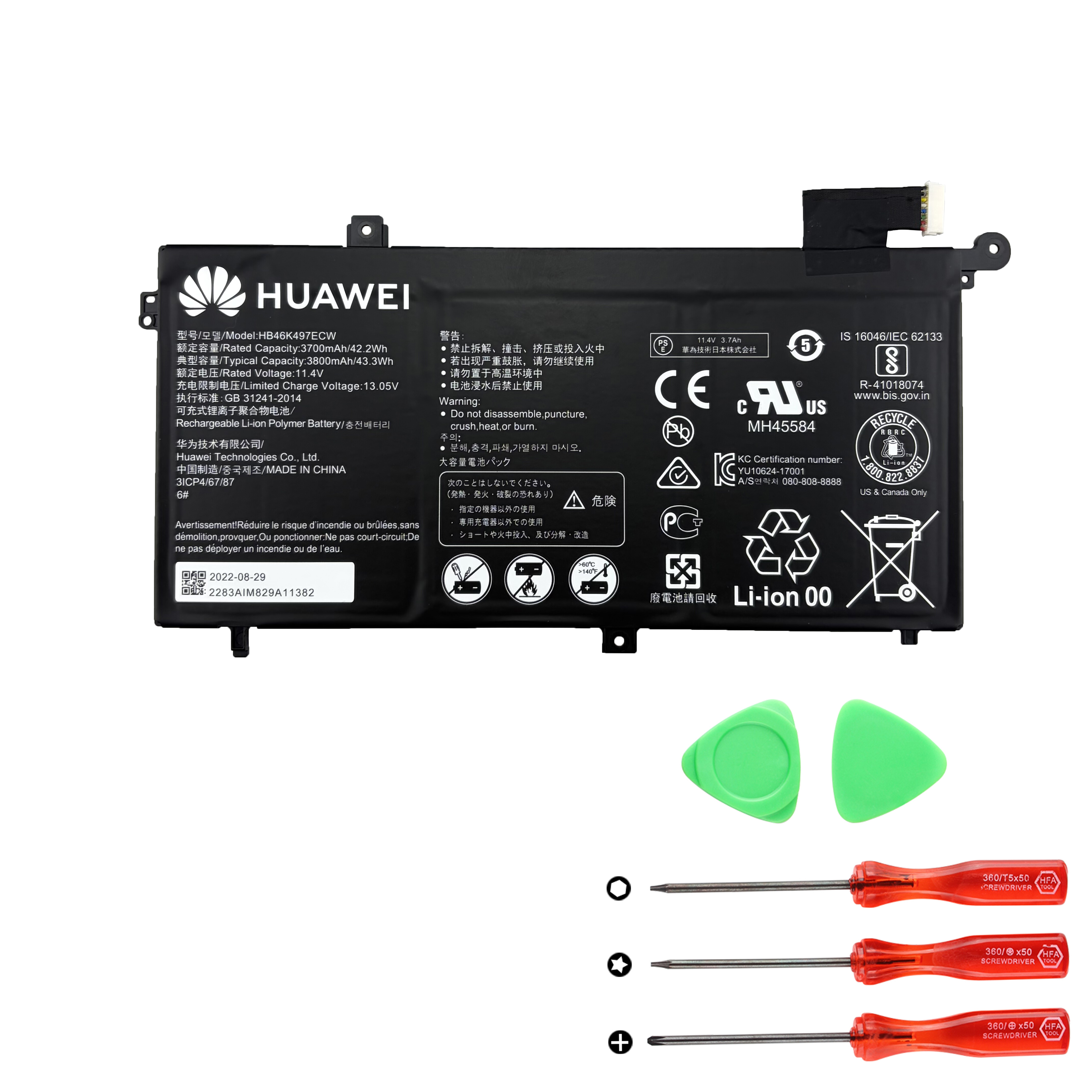 Huawei MRC-W00 MRC-W50 MRC-W50R Accu Batterij Origineel 3700mAh 42.2Wh