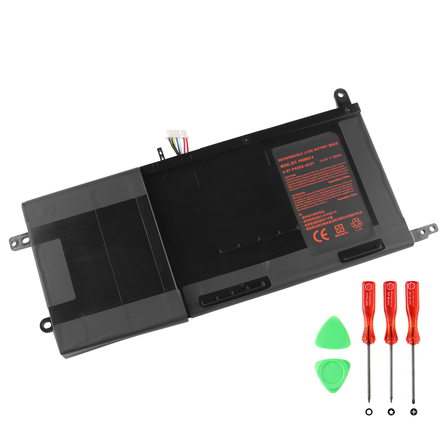 3910mAh 60Wh 4Cellen Medion Erazer X7843 MD 99997 MD99997 Accu Batterij