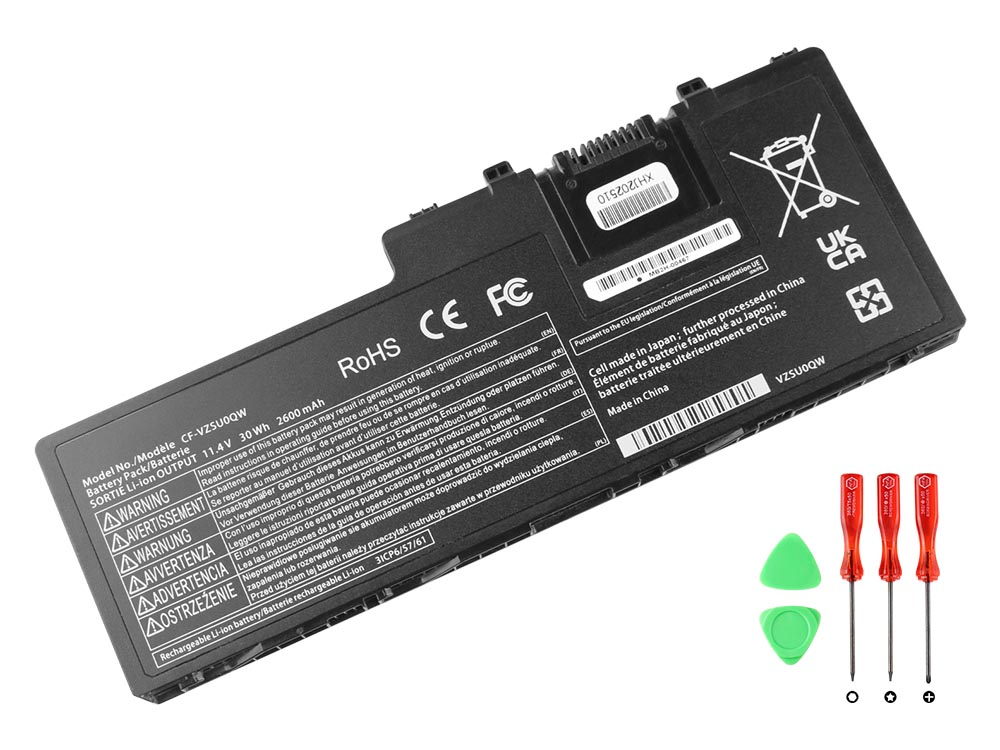 Accu Batterij Panasonic CF-20 Mk1 Mk2 2600mAh 30Wh