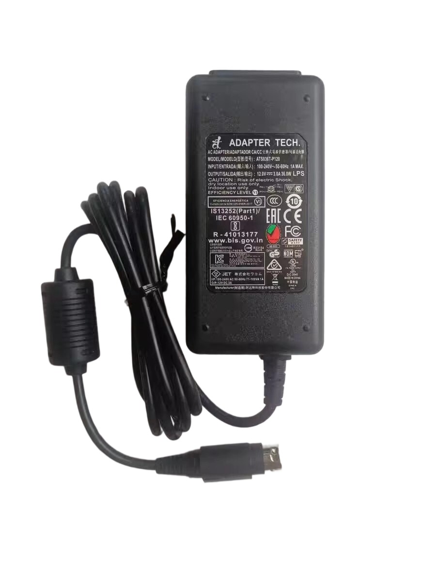 Origineel 38W 4 Pin ATS036T-P120 AC Adapter Voeding Oplader + Kabel