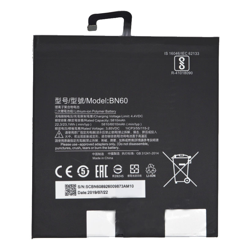 Originele 5810mAh 23.1Wh 2 Cellen Xiaomi Pad 4 Accu Batterij