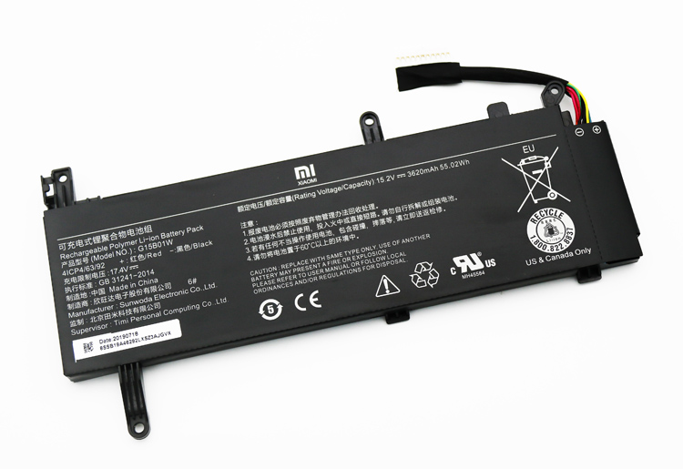 3620mAh 55.02Wh 3 Cellen Xiaomi 171502-AD 171502-AI Accu Batterij